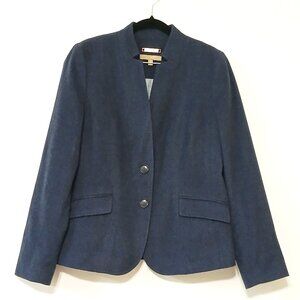 Talbots Cashmere Wool Blazer Jacket Navy Blue Size 4